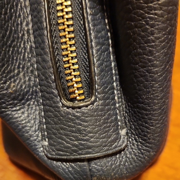 Coach Hallie Denim Shouldet Bag With Painted Floral - Picture 10 of 16